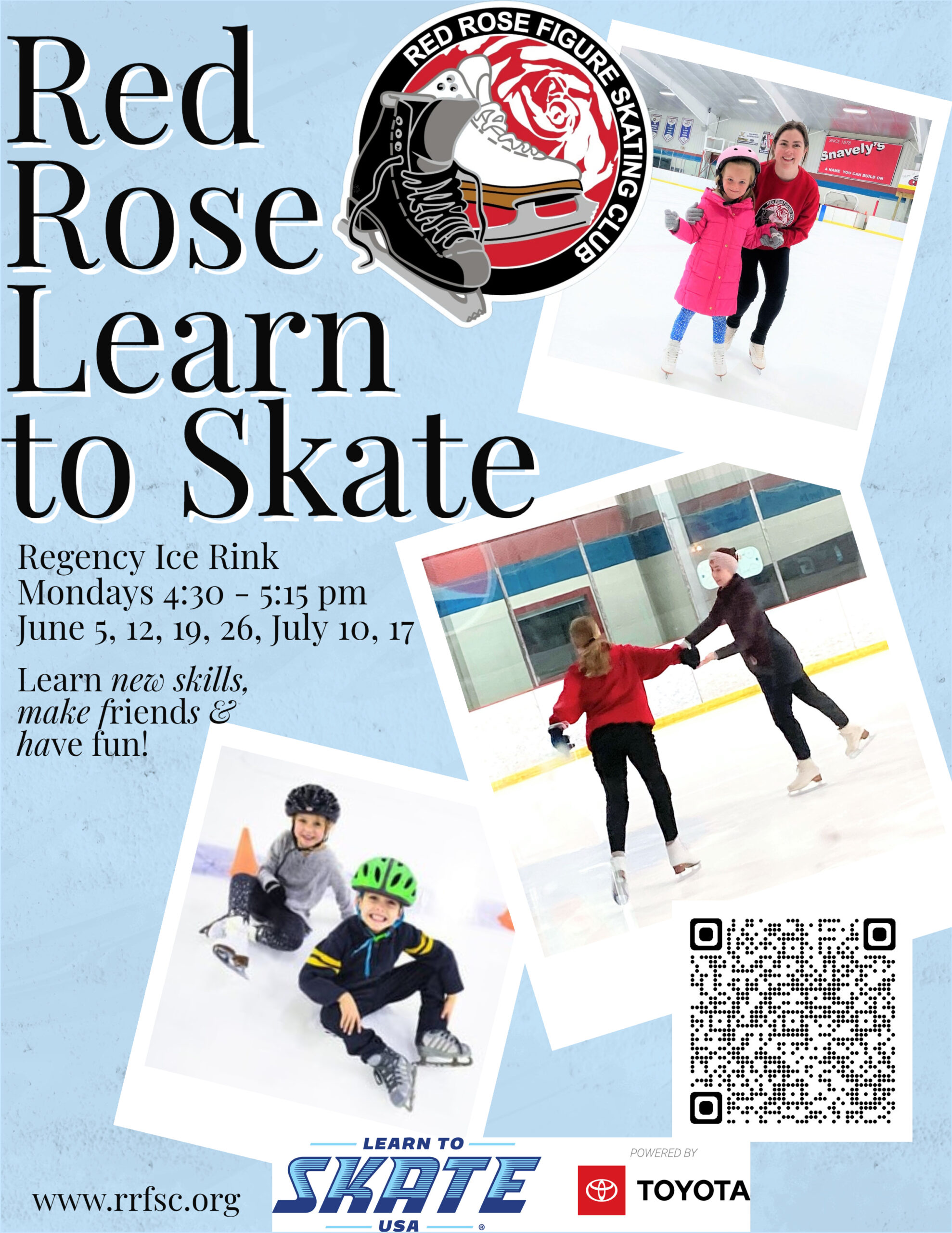 Red Rose Learn-to-Skate USA program at REGENCY ICE RINK
